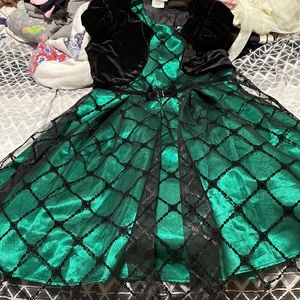Girls Green Dress